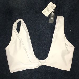 Front Tie Bathing Suit Top